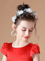 Flower Girl Headpieces Blond Flowers Headwear Accessoires de cheveux en métal pour enfants