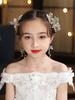 Flower Girl Headpieces Light Sky Blue Flowers Head Flower Metal Accessoires pour cheveux pour enfants