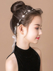 Flower Girl Headpieces Silver Ribbons Headwear Accessoires de cheveux en métal pour enfants