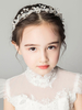 Flower Girl Headpieces Silver Ribbons Headwear Accessoires pour cheveux en métal pour enfants