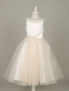 Flower Girl Robes Dentelle Applique Tulle Perles Tutu Robe Ivoire Robe Sans Manches Fleur Dîner Toddler