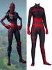 Fortnite - Costume de Cosplay de Chevalier Rouge et Noir Déguisement de Jeu Fortnite en Combinaison pour Adultes Déguisements Halloween