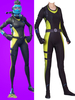 Fortnite - Costume de Cosplay FORTNITE Combinaison de Plongée Noir de REEF RANGER Cosplay Jeu de Fortnite Déguisements Halloween