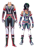 Fortnite - Costume de Cosplay FORTNITE Jeux Parachutisme Jumpsuit Leotard Rouge Jeux Déguisements Halloween
