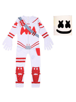 Fortnite Battle Royale Marshmellow Jumpsuit Cosplay Costumes Halloween