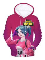 Fortnite Cosplay Costumes Rose 3D - Sweat à capuche imprimé numérique Déguisements Halloween