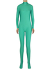 Fougère vert Zentai Slim Fit Jumpsuit de Spandex pour femmes Déguisements Halloween
