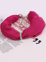 Foulard Choker Femmes Foulards Tête Strass