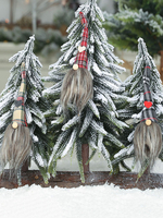 Fournitures de fête de Noël Plaid pendentif pendentif accessoire décorations de costumes de Noël Déguisements Halloween