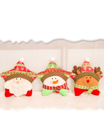 Fournitures de fête Fibre de polyester Décorations de Noël de Noël