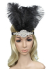 Fourrure À Clapet Coiffe Années 1920 Great Gatsby Coiffures Pièrre De Strass Rétro Cheveux Accessoires Déguisements Halloween