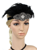 Fourrure À Clapet Coiffures Années 1920 Great Gatsby Coiffe Femmes Rétro Cheveux Accessoires Déguisements Halloween