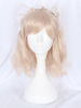 Frange de perruque douce Lolita Fibre résistante à la chaleur Accessoires Lolita marron clair