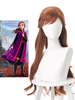 Frozen 2 Cosplay Princesse Anna Hazel Cosplay Perruque Disney Cartoon Cosplay Déguisements Halloween
