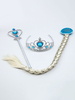 Frozen Elsa Cosplay accessoire bleu en plastique couronne baguettes magiques Film Cosplay accessoires