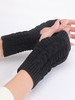 Gants Chauffants Femme en Côtelé Unicolore