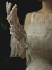 Gants de mariage Accessoires courts Gants de mariée en dentelle de tulle