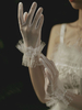 Gants de mariage Accessoires courts Gants de mariée en dentelle de tulle