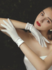 Gants de mariage en tissu satiné