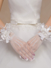 Gants de mariage Falbala Tulle Ruffles Gants de mariée