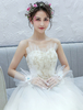 Gants de mariage Fleurs Longueur du poignet Gants Tulle Volants Gants de mariée