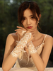 Gants de mariage Gants Fingerless court Accessoires Tulle Dentelle Gants de mariée