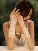 Gants de mariage Gants Fingerless court Accessoires Tulle Dentelle Gants de mariée