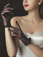 Gants de mariage Gants Nœuds en dentelle Gants de mariée