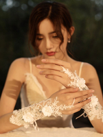 Gants de mariage Gants sans doigts Accessoire court Dentelle Dentelle Gants de mariée