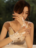 Gants de mariage Gants sans doigts Accessoire court Dentelle Dentelle Gants de mariée