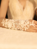 Gants de mariage Gants sans doigts Accessoire court Gants de mariée en dentelle de tulle