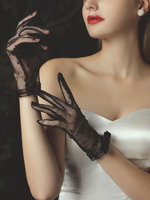 Gants de mariage Gants Tulle Bows Gants de mariée