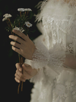 Gants de mariage long accessoire Gants de mariée en dentelle de tulle