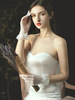 Gants de mariage Longueur du poignet Gants de mariée en dentelle de tulle