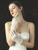 Gants de mariage Longueur du poignet Gants de mariée en tulle