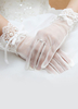 Gants de mariée blanche en tulle