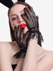 Gants Femme Strass En Dentelle