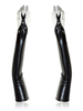 Gants Femmes Zentai Gant Sexy Noir Métallique Brillant Verni Déguisements Halloween