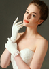 Gants Gants en tulle ivoire fête de mariage Longueur de poignet
