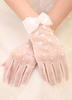 Gants Gants en tulle ivoire fête de mariage Longueur de poignet