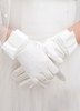 Gants Gants Tissu de satin blanc fête de mariage Longueur de poignet