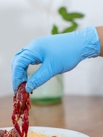 Gants jetables en nitrile non poudrés en latex; restauration; travaux ménagers; nettoyage; gants de protection; 50 paquets