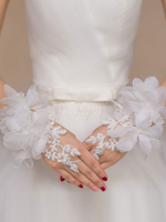 Gants Mitaines en lycra elasthanne de fiançailles Longueur de poignet