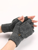 Gants Mitaines Pour Femme Boutons Gants Chauds Tricotés D