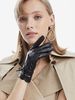 Gants Nœud En Cuir Pour Femme