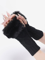 Gants Pour Femmes Mitaines Tricotés Chauds D