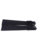 Gants Robe Charleston Année 20 noir Great Gatsby accessoire de costume vintage pour femmes Déguisements Halloween