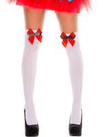 Genou Haute Chaussettes Saloon Girl Bas Arcs Femmes Halloween Costume Accessoires
