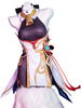 Genshin Impact Ganyu Cosplay Costume Set Polyester Jeu Cosplay