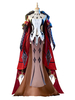 Genshin Impact La Signora Cosplay Costume boucles doreilles gants robe cape 4 pièces ensemble Mihoyo jeu Cosplay Costume ensemble complet